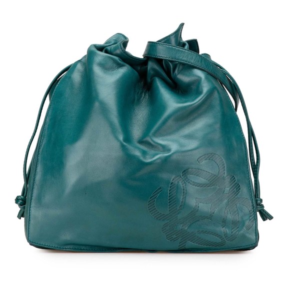 Pre-Loved LOEWE Nappa Drawstring Flamenco Shoulder Bag - Picture 1 of 11
